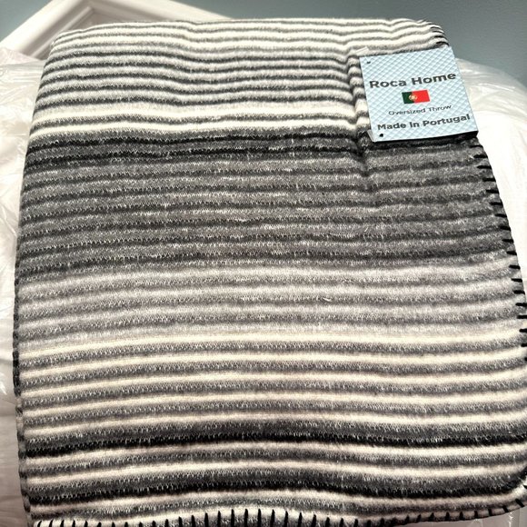 ROCA HOME Rayas Striped Oversized Throw 50 x 67 - Picture 3 of 5